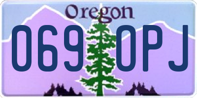 OR license plate 069OPJ