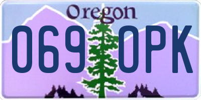 OR license plate 069OPK