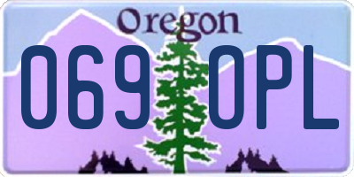 OR license plate 069OPL