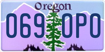OR license plate 069OPO