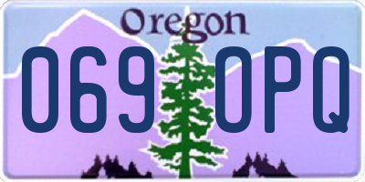 OR license plate 069OPQ