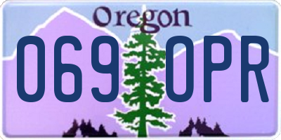 OR license plate 069OPR