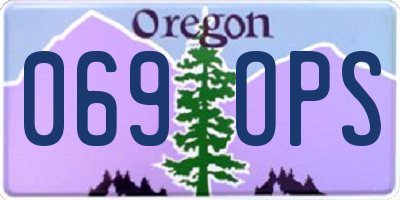 OR license plate 069OPS