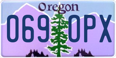 OR license plate 069OPX