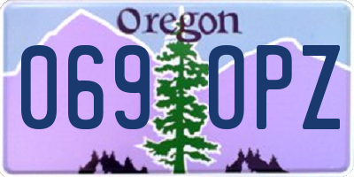 OR license plate 069OPZ