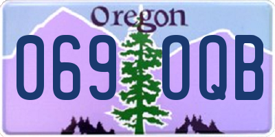 OR license plate 069OQB