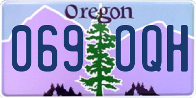 OR license plate 069OQH