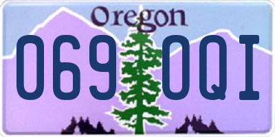 OR license plate 069OQI