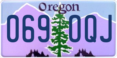 OR license plate 069OQJ