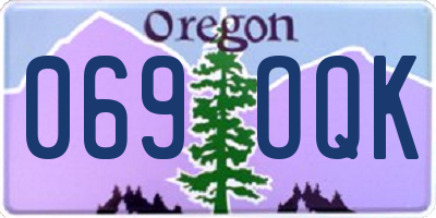 OR license plate 069OQK