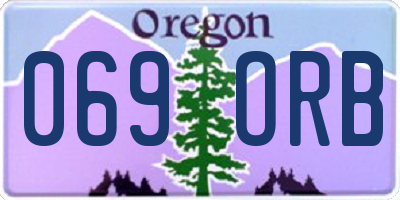 OR license plate 069ORB