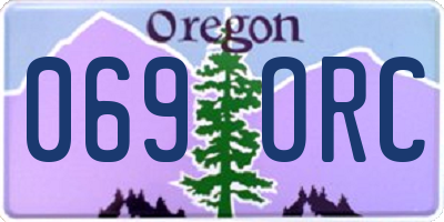 OR license plate 069ORC