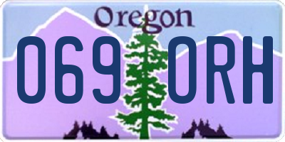 OR license plate 069ORH