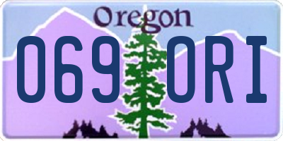 OR license plate 069ORI