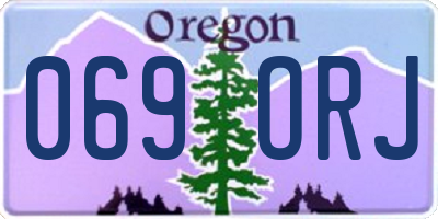 OR license plate 069ORJ