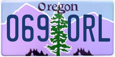 OR license plate 069ORL