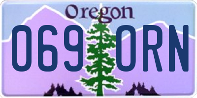 OR license plate 069ORN