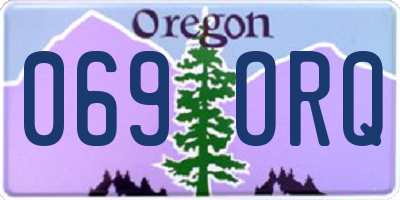 OR license plate 069ORQ