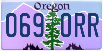 OR license plate 069ORR