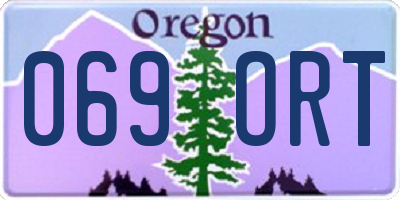 OR license plate 069ORT