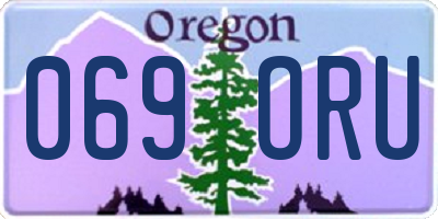 OR license plate 069ORU
