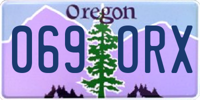 OR license plate 069ORX