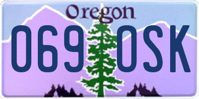OR license plate 069OSK
