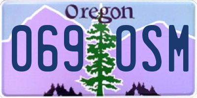OR license plate 069OSM