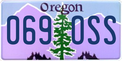 OR license plate 069OSS