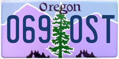 OR license plate 069OST