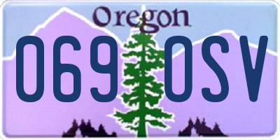 OR license plate 069OSV