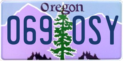 OR license plate 069OSY