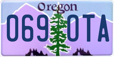 OR license plate 069OTA