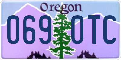 OR license plate 069OTC