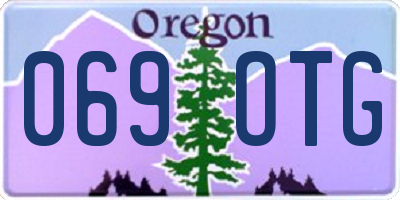 OR license plate 069OTG