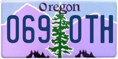 OR license plate 069OTH