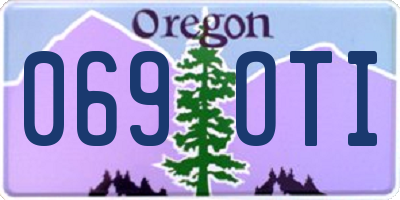 OR license plate 069OTI