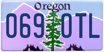 OR license plate 069OTL
