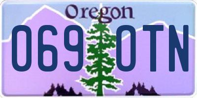 OR license plate 069OTN