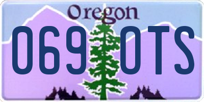 OR license plate 069OTS