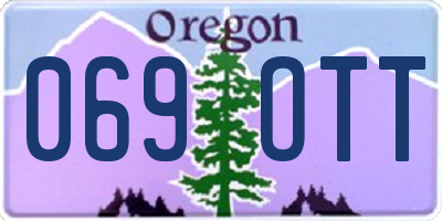 OR license plate 069OTT
