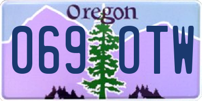 OR license plate 069OTW