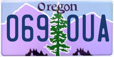 OR license plate 069OUA