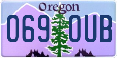 OR license plate 069OUB