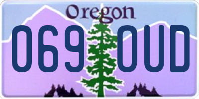 OR license plate 069OUD