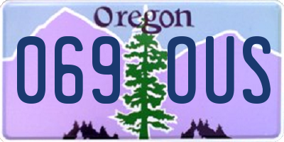 OR license plate 069OUS