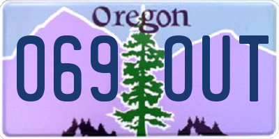 OR license plate 069OUT