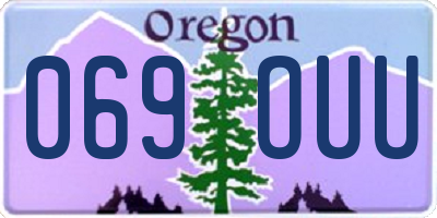 OR license plate 069OUU