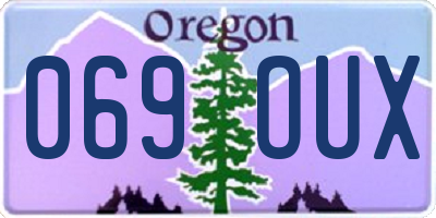 OR license plate 069OUX