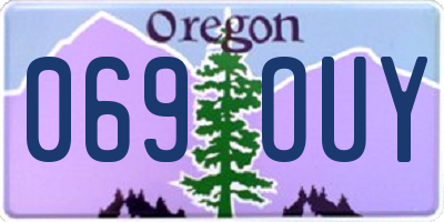 OR license plate 069OUY